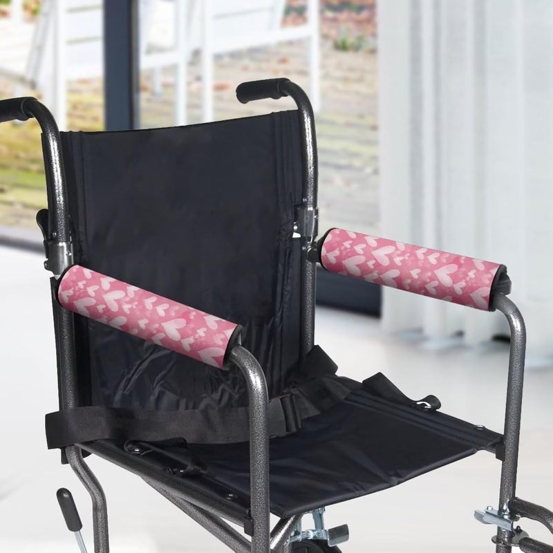 Vanideaoty Love Pattern Wheelchair Arm Pads Non Slip Desk Office Chair Arm Pads for Padded Arm Rest, Kids, Adults - Image 4